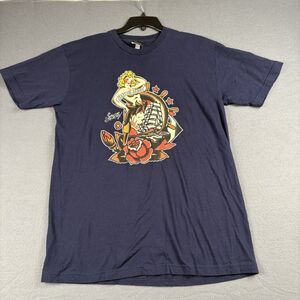 Sailor Jerry T Shirt Size Large Vintage Tattoo Pin up Girl Art Graphic